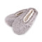 Ladies winter slippers with anti-slip - Taupe (1 Pair)