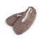 Damen winter anti-rutsch ballerina-hausschuhe - Beige (1 Paar)