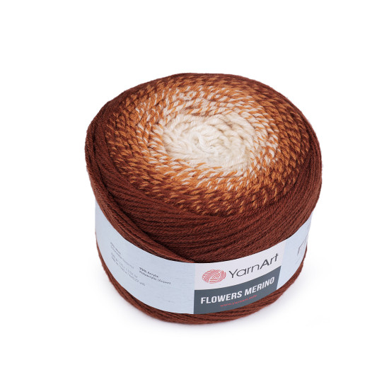 Knitting yarn flowers merino 225 g - Brown (2 Pieces) Knitting yarn flowers merino 225 g - Brown (2 Pieces)