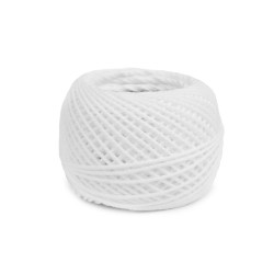 Kordonek bawełniany 40 g do rozczesania - White (1 Sztuka)