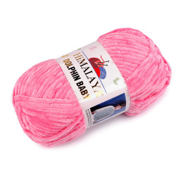 Knitting chenille yarn dolphin baby 100 g - Pink (1 Piece)