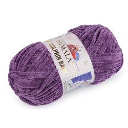 Filato di ciniglia per maglieria dolce baby, 100 g - Viola (1 Pezzo)