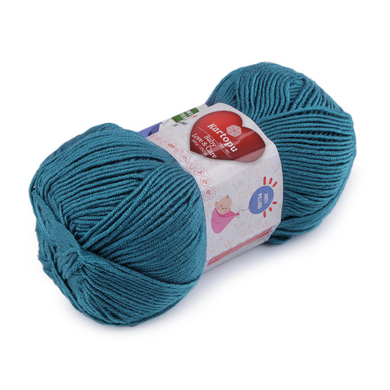 Pletací příze baby love a care 100 g - Modrá temná (1 Kus)