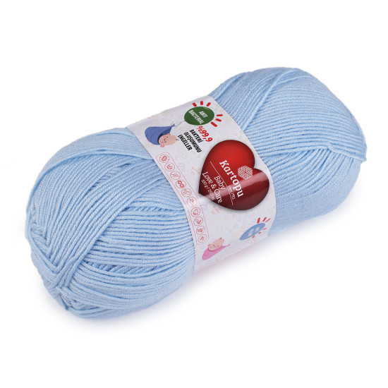 Pletací příze baby love a care 100 g - Modrá temná (1 Kus)