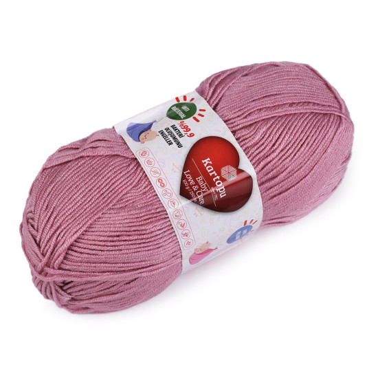 Pletací příze baby love a care 100 g - Modrá temná (1 Kus)