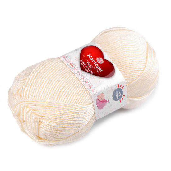 Pletací příze baby love a care 100 g - Modrá temná (1 Kus)