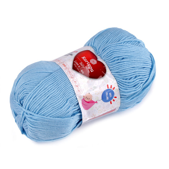 Pletací příze baby love a care 100 g - Modrá temná (1 Kus)