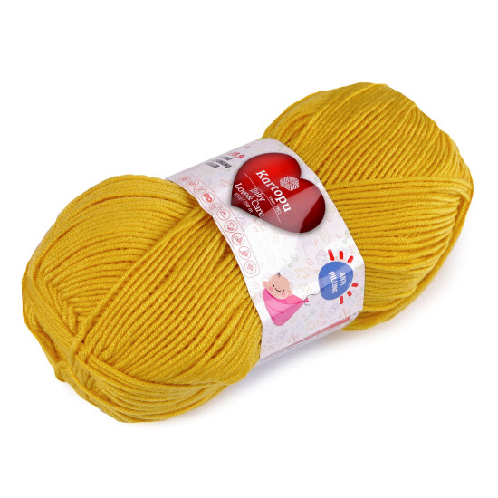 Pletací příze baby love a care 100 g - Modrá temná (1 Kus)