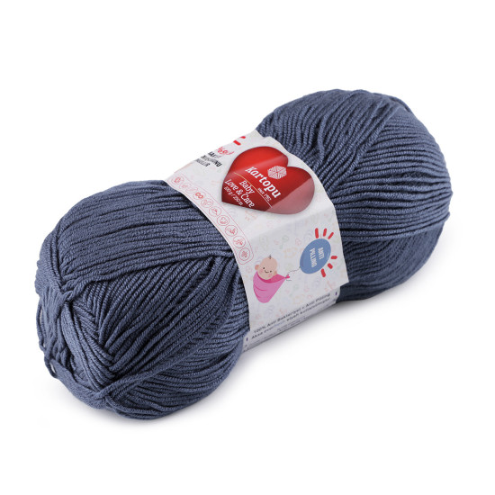 Pletací příze baby love a care 100 g - Modrá temná (1 Kus)