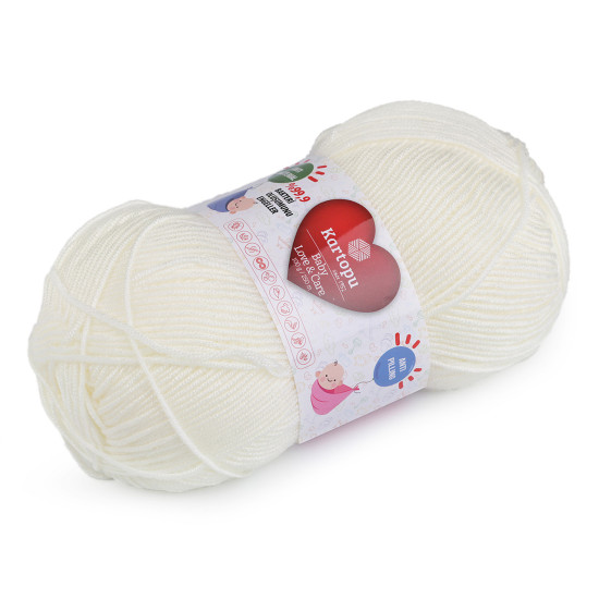 Pletací příze baby love a care 100 g - Modrá temná (1 Kus)