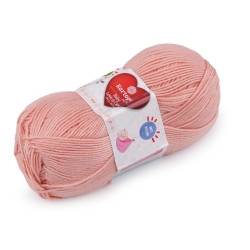 Fir de tricotat baby love a care 100 g - Roz somon închis (1 Bucată)