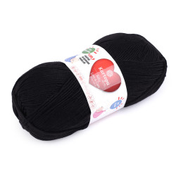 Fir de tricotat baby love a care 100 g - Negru (1 Bucată)