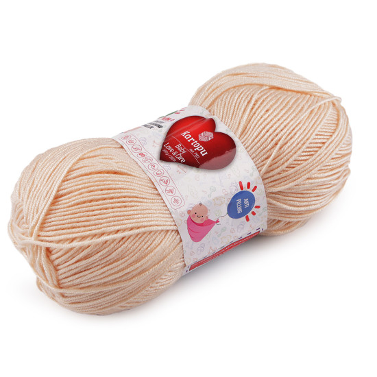 Pletací příze baby love a care 100 g - Modrá temná (1 Kus)