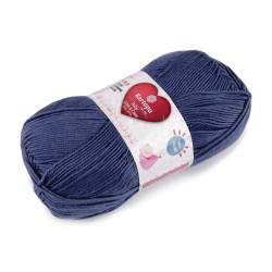 Pletací příze baby love a care 100 g - Modrá pařížská (1 Kus)
