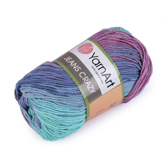 Hilo de tricotar jeans crazy 50 g - Menta (10 Piezas) Hilo de tricotar jeans crazy 50 g - Menta (10 Piezas)