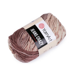 Hilo de tricotar jeans crazy 50 g - Beige obscuro (1 Pieza)