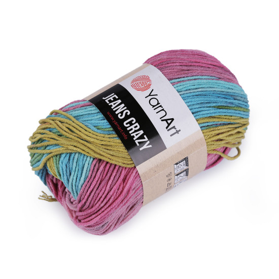 Hilo de tricotar jeans crazy 50 g - Menta (10 Piezas) Hilo de tricotar jeans crazy 50 g - Menta (10 Piezas)