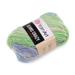 Hilo de tricotar jeans crazy 50 g - Verde pastel claro (1 Pieza)