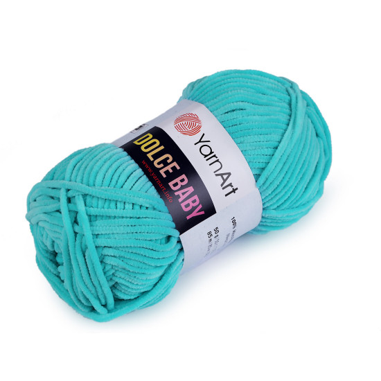 Hilo de chenilla para tricotar dolce baby 50 g - Turquesa (5 Piezas) Hilo de chenilla para tricotar dolce baby 50 g - Turquesa (5 Piezas)