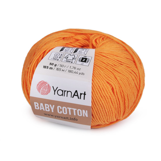 Fil à tricoter baby cotton, 50 g - Vert pastel (1 Pièce) Fil à tricoter baby cotton, 50 g - Vert pastel (1 Pièce)