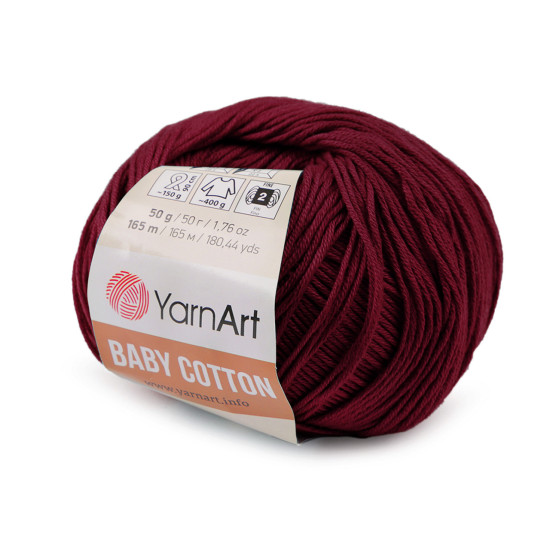 Fil à tricoter baby cotton, 50 g - Vert pastel (1 Pièce) Fil à tricoter baby cotton, 50 g - Vert pastel (1 Pièce)
