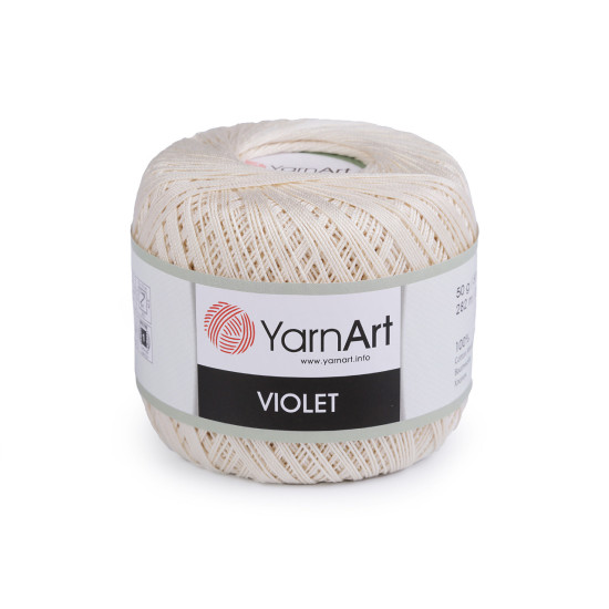 Bavlněná příze háčkovací violet 50 g - Multikolor (1 Kus) Bavlněná příze háčkovací violet 50 g - Multikolor (1 Kus)