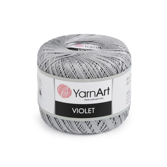 Bavlněná příze háčkovací violet 50 g - Multikolor (1 Kus) Bavlněná příze háčkovací violet 50 g - Multikolor (1 Kus)