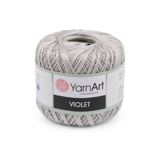 Bavlněná příze háčkovací violet 50 g - Multikolor (1 Kus) Bavlněná příze háčkovací violet 50 g - Multikolor (1 Kus)