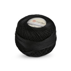 Crochet yarn tulip 50 g - Black (18 Pieces)