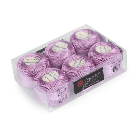 Nici do szydełkowania tulip 50 g - Miętowy (6 Sztuki) Nici do szydełkowania tulip 50 g - Miętowy (6 Sztuki)