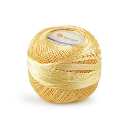 Crochet yarn tulip 50 g - Yellow light (18 Pieces)