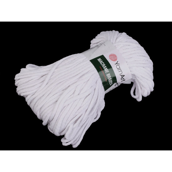 Kotöfonal macrame braided 250 g - Világosszürke (1 Darab) Kotöfonal macrame braided 250 g - Világosszürke (1 Darab)
