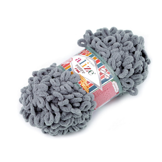 Pletací příze alize puffy fine 100 g - Bílá (5 Kusy) Pletací příze alize puffy fine 100 g - Bílá (5 Kusy)