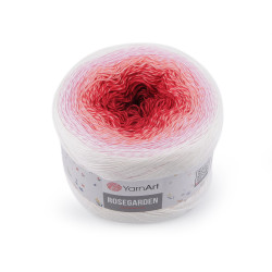 Cotton knitting yarn rosegarden 250 g - Red (1 Piece)