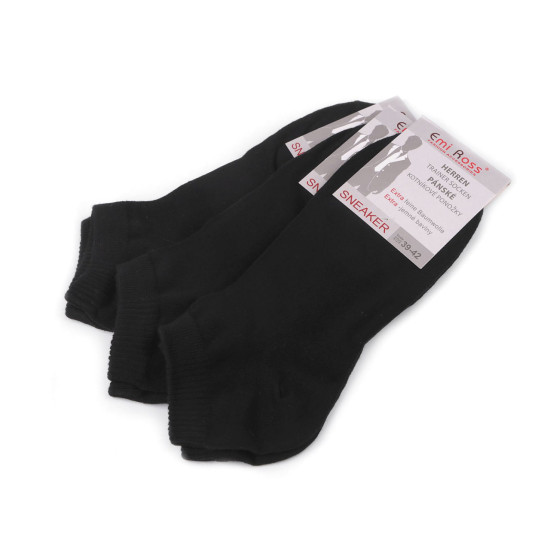 Calcetines tobilleros de algodón para hombre con ribete médico - Mezcla de colores al azar (3 Pares) Calcetines tobilleros de algodón para hombre con ribete médico - Mezcla de colores al azar (3 Pares)