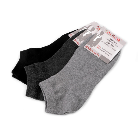 Calcetines tobilleros de algodón para hombre con ribete médico - Mezcla de colores al azar (3 Pares) Calcetines tobilleros de algodón para hombre con ribete médico - Mezcla de colores al azar (3 Pares)