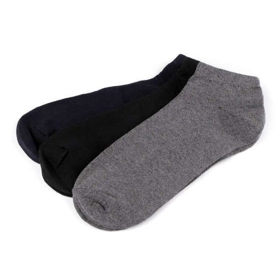 Calcetines tobilleros de algodón para hombre con ribete médico - Mezcla de colores al azar (3 Pares) Calcetines tobilleros de algodón para hombre con ribete médico - Mezcla de colores al azar (3 Pares)
