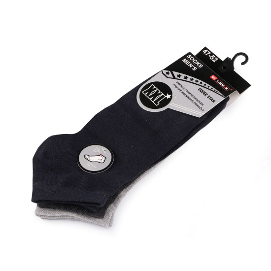 Calcetines tobilleros de algodón para hombre con ribete médico - Mezcla de colores al azar (3 Pares) Calcetines tobilleros de algodón para hombre con ribete médico - Mezcla de colores al azar (3 Pares)