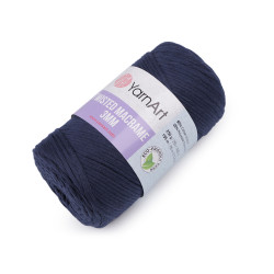 Włóczka twisted macrame 250 g do rozczesania - Granatowy (1 Sztuka)