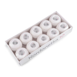 Cordonnet yarn kordonetka 20 g - White (10 Pieces)