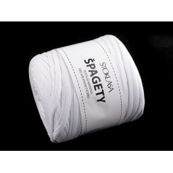 Włóczka spaghetti 550 g - White (1 Sztuka)