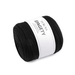 Włóczka spaghetti 550 g - Czarny (1 Sztuka)