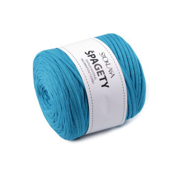 Włóczka spaghetti 550 g - Turkusowo-niebieski (1 Sztuka)