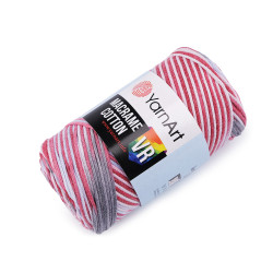 Knitting yarn macrame cotton 250 g - Red (1 Piece)