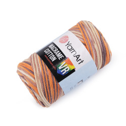Włóczka macrame cotton 250 g - Pomarańczowy (1 Sztuka)