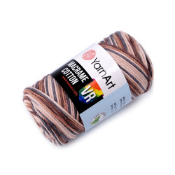 Knitting yarn macrame cotton 250 g - Brown (1 Piece)