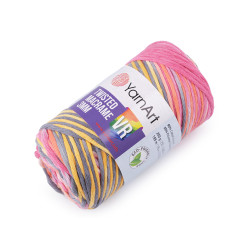 Knitting yarn twisted macrame 250 g, combing - Pink (1 Piece)