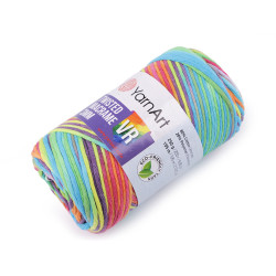 Knitting yarn twisted macrame 250 g, combing - Multicolor (1 Piece)