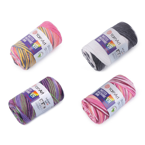 Włóczka twisted macrame 250 g do rozczesania - Fioletowy (4 Sztuki) Włóczka twisted macrame 250 g do rozczesania - Fioletowy (4 Sztuki)
