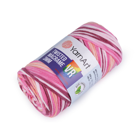 Włóczka twisted macrame 250 g do rozczesania - Fioletowy (4 Sztuki) Włóczka twisted macrame 250 g do rozczesania - Fioletowy (4 Sztuki)